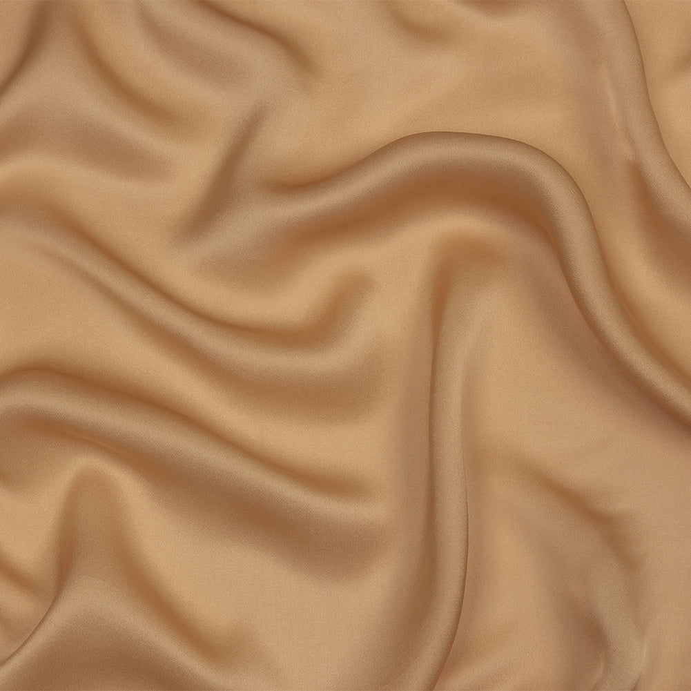 Famous Australian Designer Nude Satin-Faced Silk Chiffon Famous Australian Designer Nude Satin-Faced Silk Chiffon