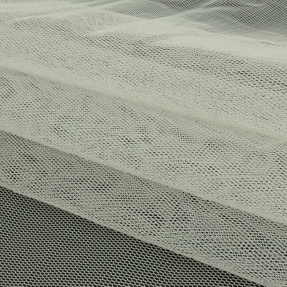 Famous Australian Designer White Stiff Polyester Tulle Folded Famous Australian Designer White Stiff Polyester Tulle Folded