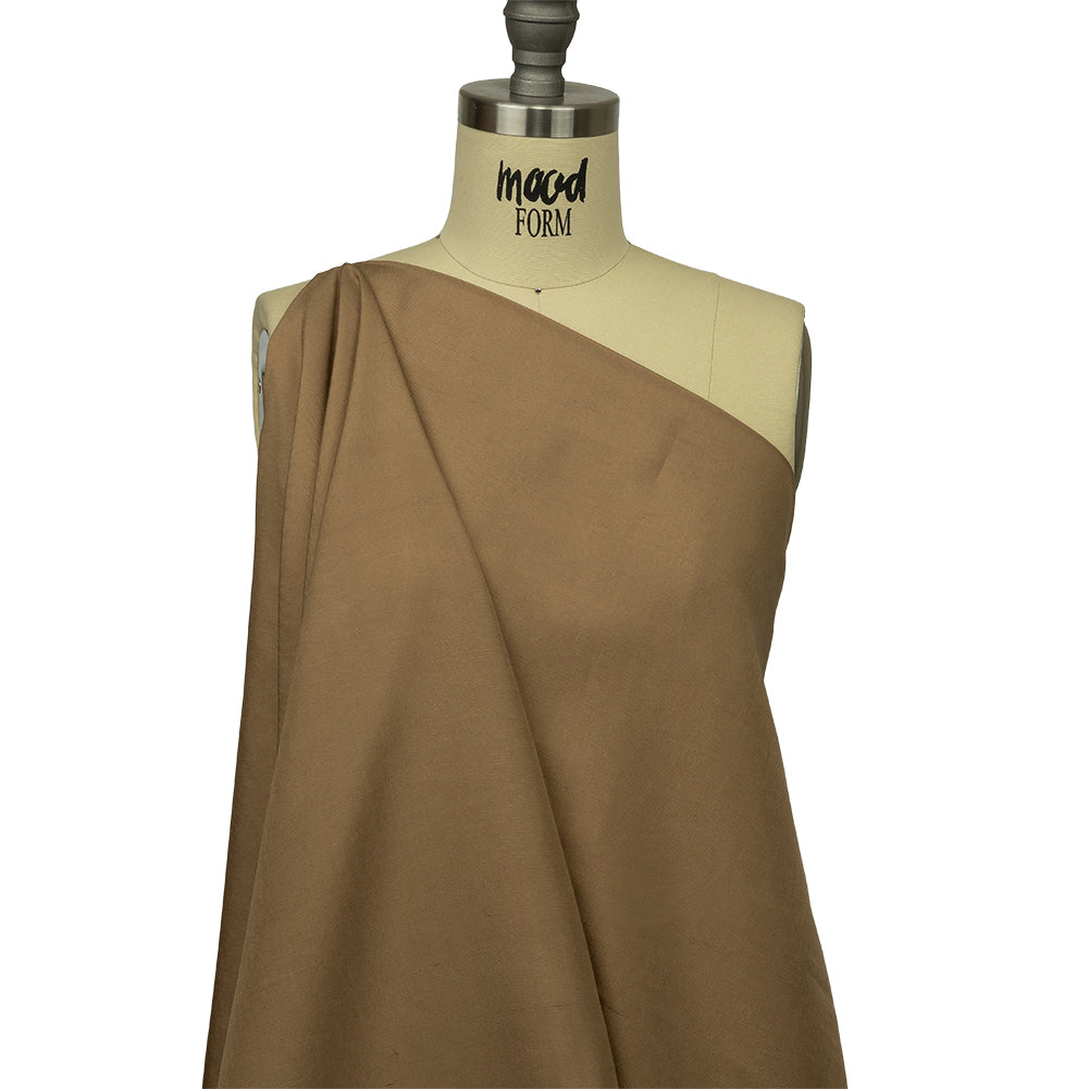 Famous Australian Designer Praline Soft Silk Shantung Drape Famous Australian Designer Praline Soft Silk Shantung Drape