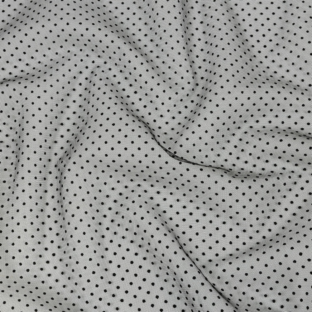 Famous Australian Designer Moondrop Grapes Flocked Polka Dotted Point D'esprit Famous Australian Designer Moondrop Grapes Flocked Polka Dotted Point D'esprit
