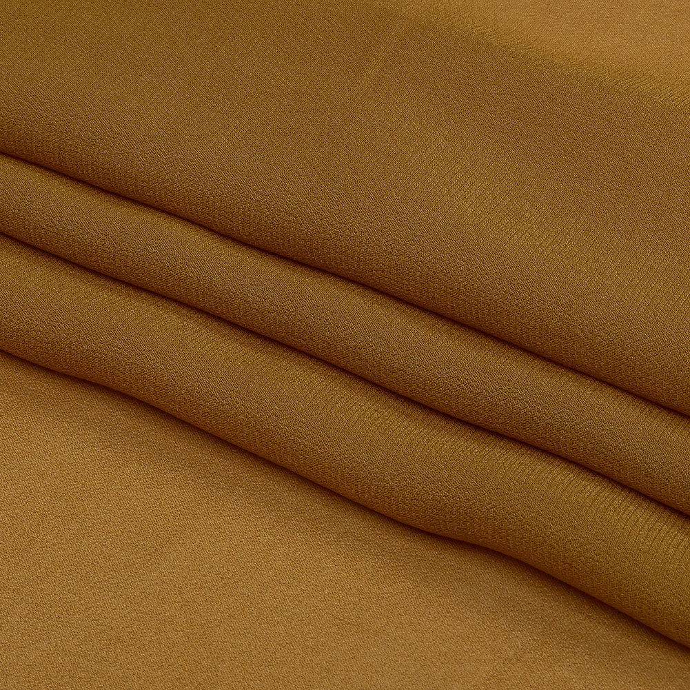 Famous Australian Designer Butterscotch Viscose Georgette Lining Folded Famous Australian Designer Butterscotch Viscose Georgette Lining Folded