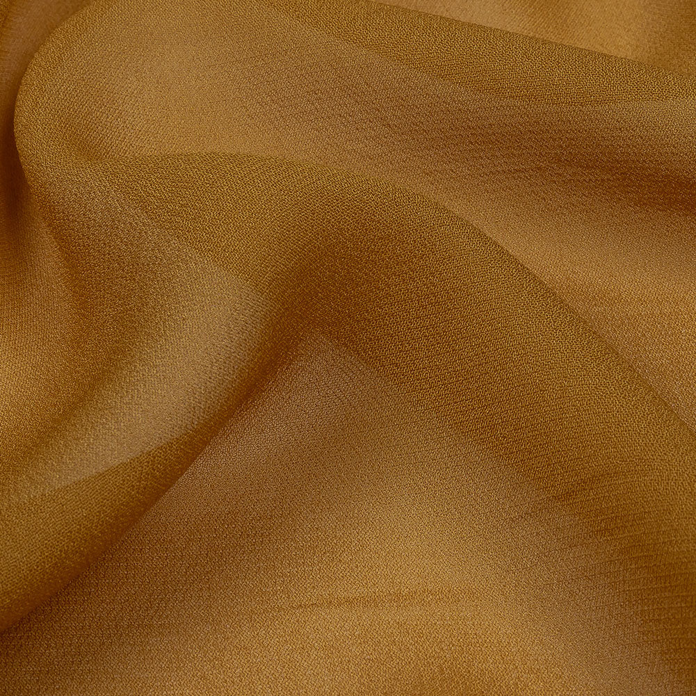 Famous Australian Designer Butterscotch Viscose Georgette Lining Detail Famous Australian Designer Butterscotch Viscose Georgette Lining Detail