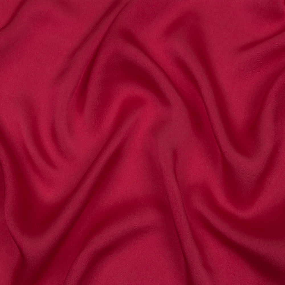 Satin-Faced Silk Chiffon - Hot Pink - Famous Australian Designer Satin-Faced Silk Chiffon - Hot Pink - Famous Australian Designer