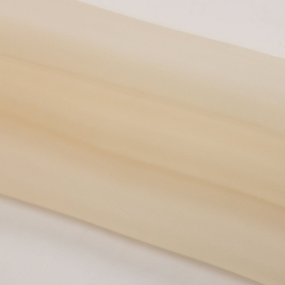 Famous Australian Designer Beige Silk Organza Folded Famous Australian Designer Beige Silk Organza Folded