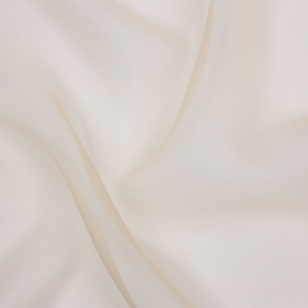 Famous Australian Designer Beige Silk Organza Famous Australian Designer Beige Silk Organza