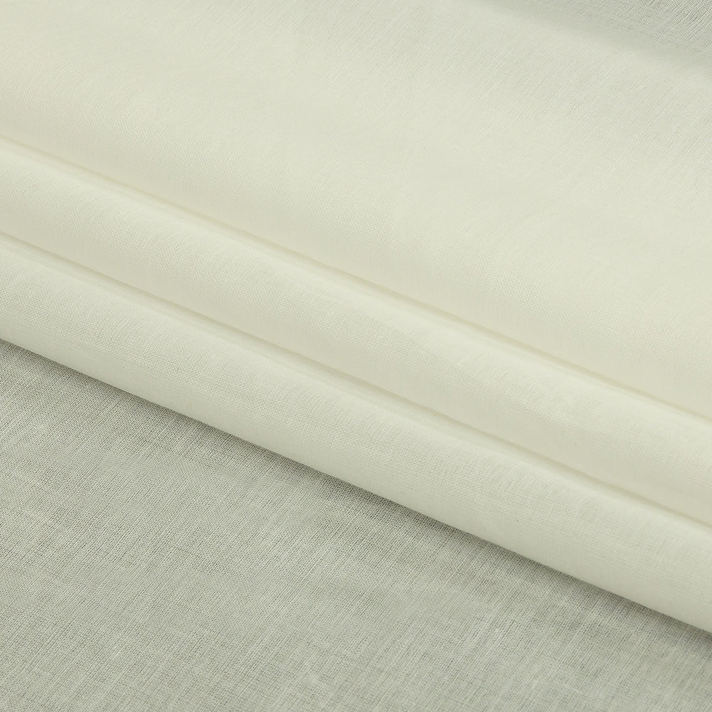 Famous Australian Designer Off White Cotton Voile Folded Famous Australian Designer Off White Cotton Voile Folded