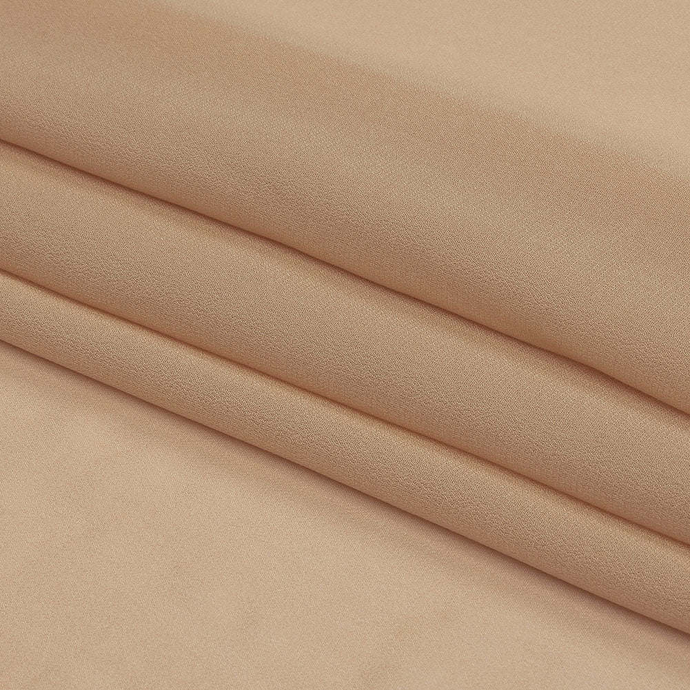 Famous Australian Designer Nude Viscose Georgette Folded Famous Australian Designer Nude Viscose Georgette Folded