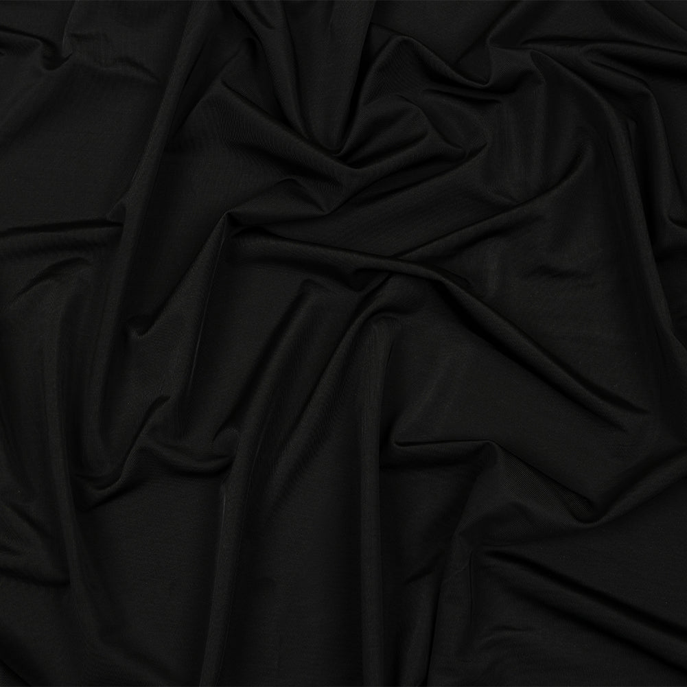 Famous Australian Designer Black Onyx Stretch Polyester Jersey Famous Australian Designer Black Onyx Stretch Polyester Jersey