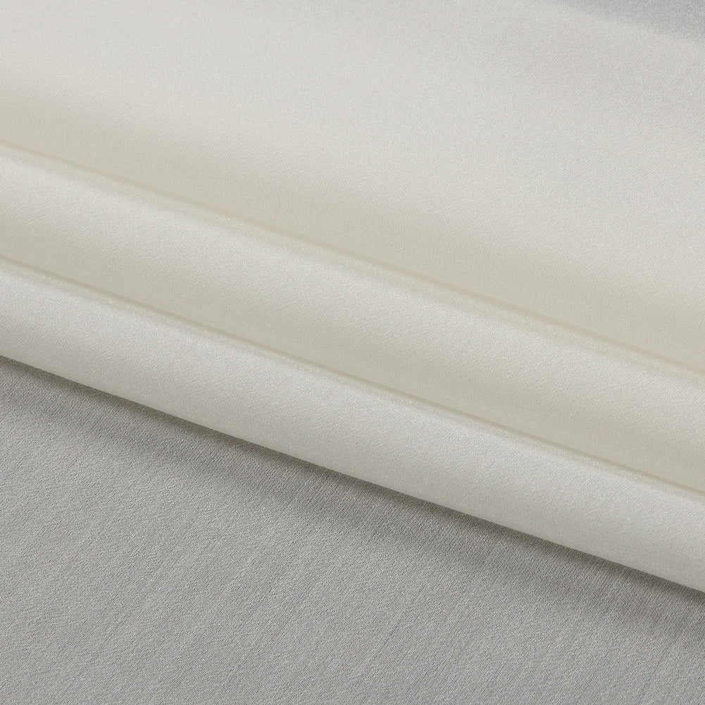 Famous Australian Designer Off White Polyester Organza Folded Famous Australian Designer Off White Polyester Organza Folded