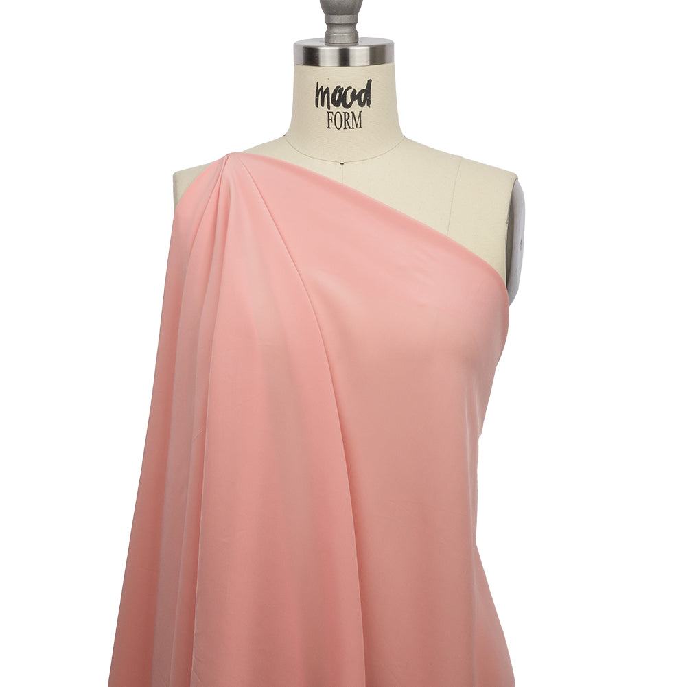 Famous Australian Designer Pink Viscose Crepe de Chine Drape Famous Australian Designer Pink Viscose Crepe de Chine Drape