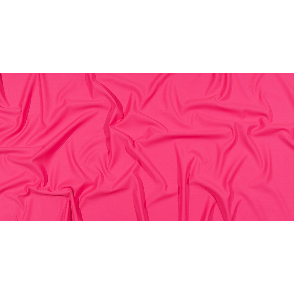 Italian Hi-Vis Pink Double Face Stretch Super 150 Virgin Wool Twill Suiting Italian Hi-Vis Pink Double Face Stretch Super 150 Virgin Wool Twill Suiting