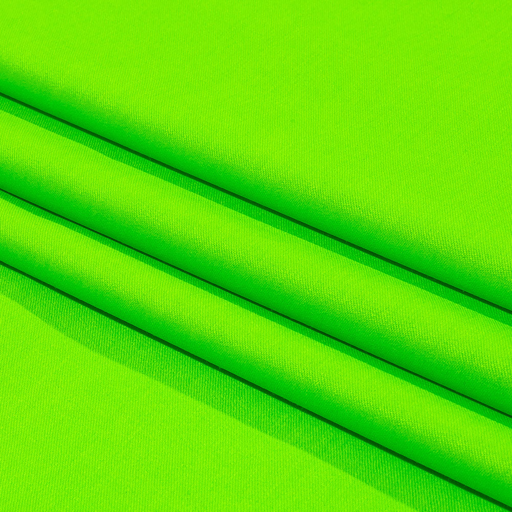 Italian Hi-Vis Green Double Face Stretch Super 150 Virgin Wool Twill Suiting Italian Hi-Vis Green Double Face Stretch Super 150 Virgin Wool Twill Suiting