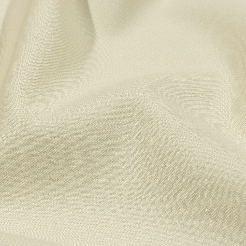 Italian Ivory Double Face Stretch Super 160 Virgin Wool Twill Suiting Italian Ivory Double Face Stretch Super 160 Virgin Wool Twill Suiting