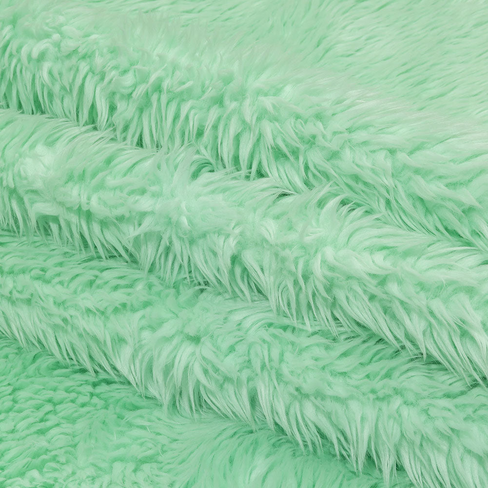 Balenciaga Italian Dusty Aqua Faux Fur Folded Balenciaga Italian Dusty Aqua Faux Fur Folded