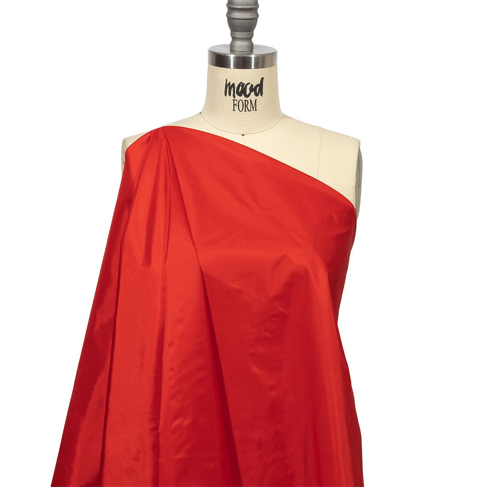 Balenciaga Italian Red Lightweight Nylon Twill Drape Balenciaga Italian Red Lightweight Nylon Twill Drape