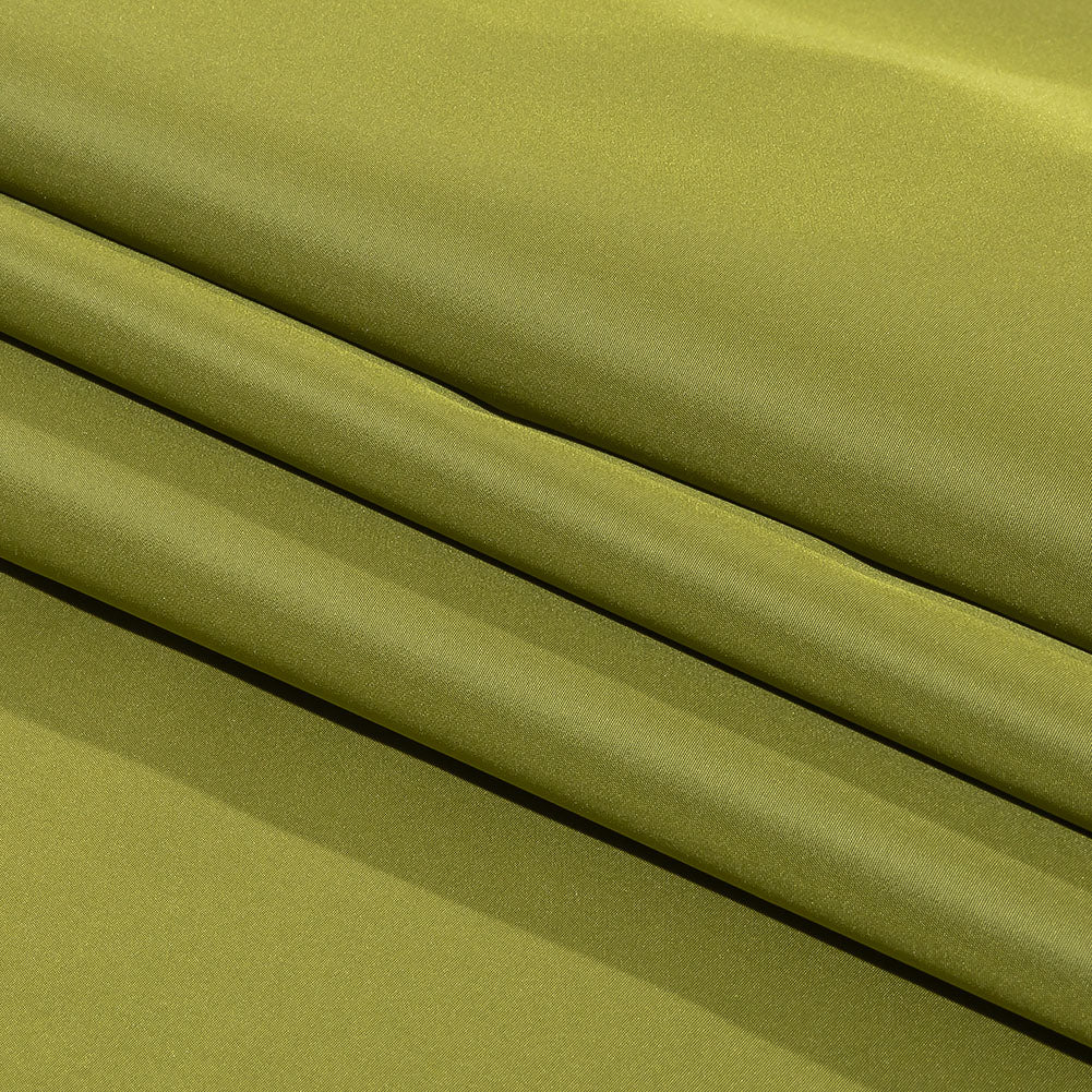 Balenciaga Italian Pea Green Polyester and Viscose Micro Faille Folded Balenciaga Italian Pea Green Polyester and Viscose Micro Faille Folded