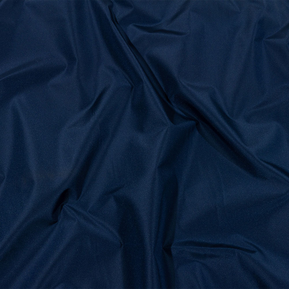Balenciaga Italian Dark Blue Polyester and Viscose Micro Faille Balenciaga Italian Dark Blue Polyester and Viscose Micro Faille