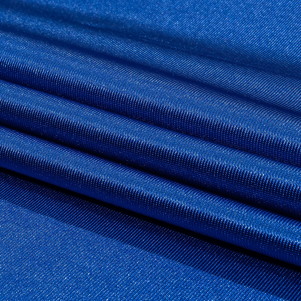 Balenciaga Italian Royal Blue Luminous Polyester Milano Jersey Folded Balenciaga Italian Royal Blue Luminous Polyester Milano Jersey Folded