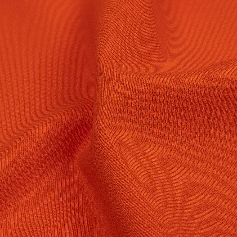 Stretch Ponte Knit - Carrot Orange - Papilio Collection - Detail Stretch Ponte Knit - Carrot Orange - Papilio Collection - Detail
