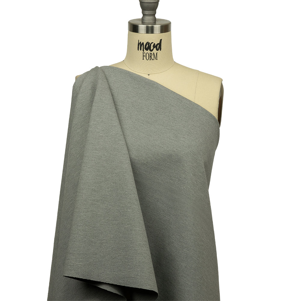 Stretch Ponte Knit - Light Heathered Gray - Papilio Collection Stretch Ponte Knit - Light Heathered Gray - Papilio Collection