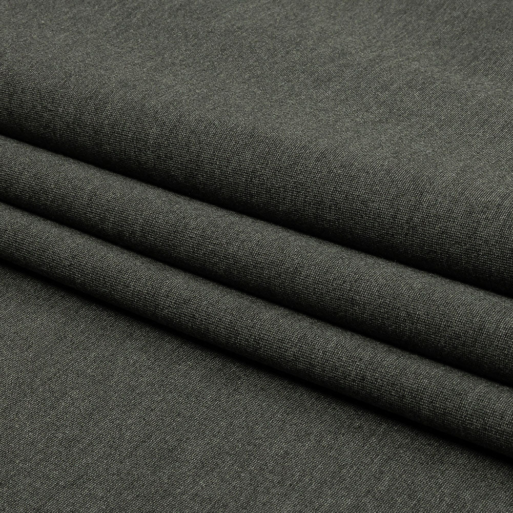 Tejido Ponte elástico - Gris jaspeado oscuro - Colección Papilio Tejido Ponte elástico - Gris jaspeado oscuro - Colección Papilio