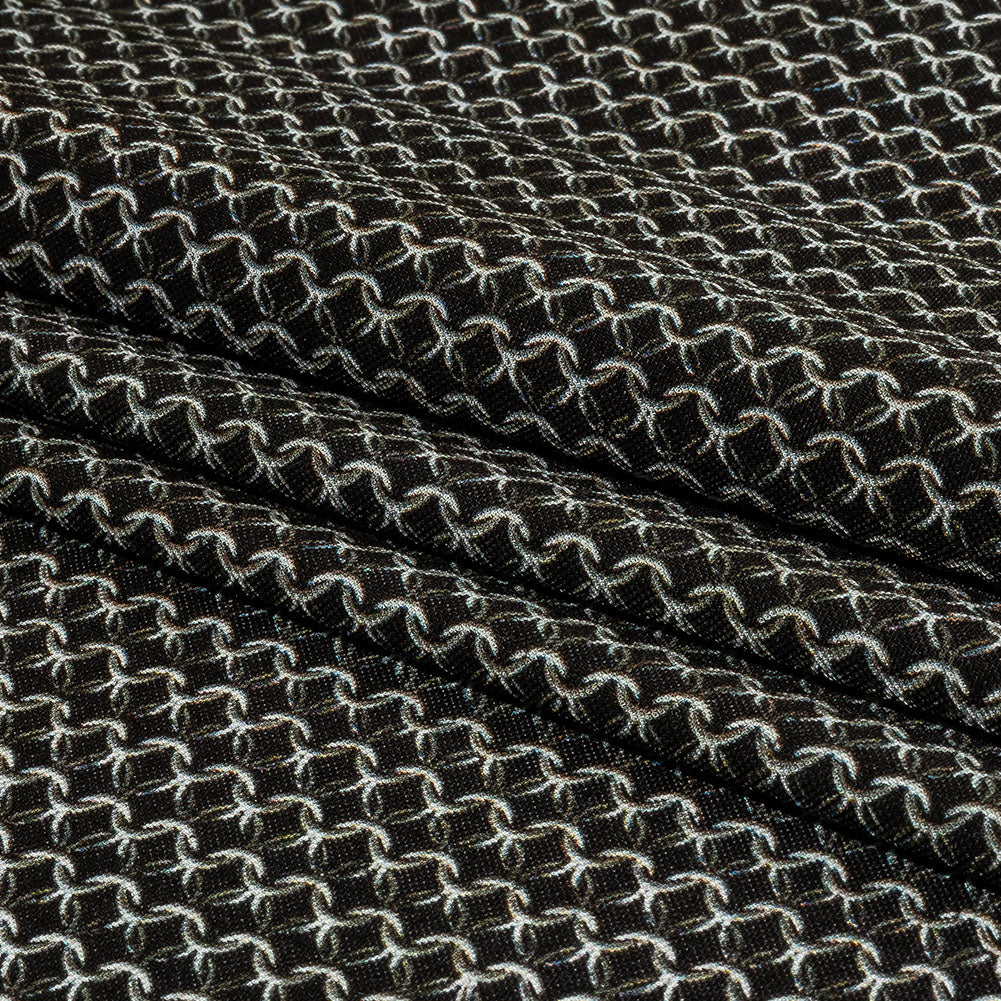 Balenciaga Italian Caviar and Gull Chainmail Viscose Pique Knit Folded Balenciaga Italian Caviar and Gull Chainmail Viscose Pique Knit Folded