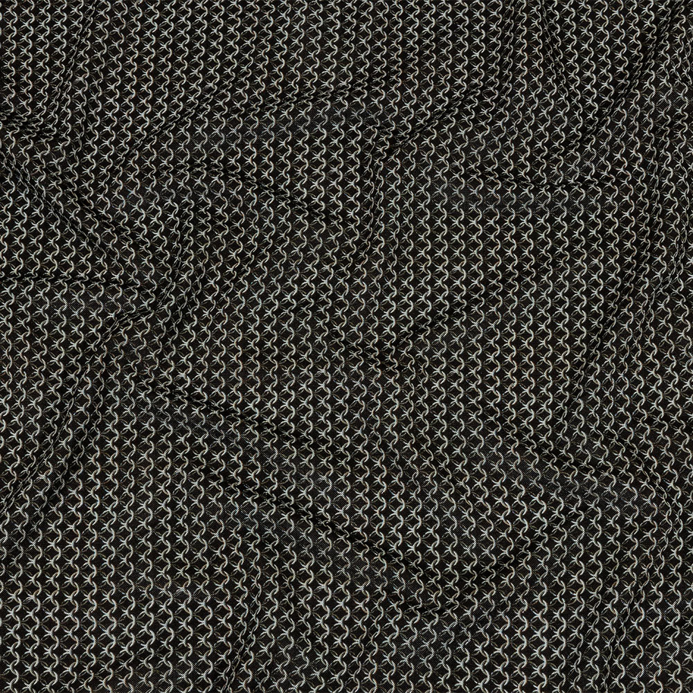 Balenciaga Italian Caviar and Gull Chainmail Viscose Pique Knit Balenciaga Italian Caviar and Gull Chainmail Viscose Pique Knit