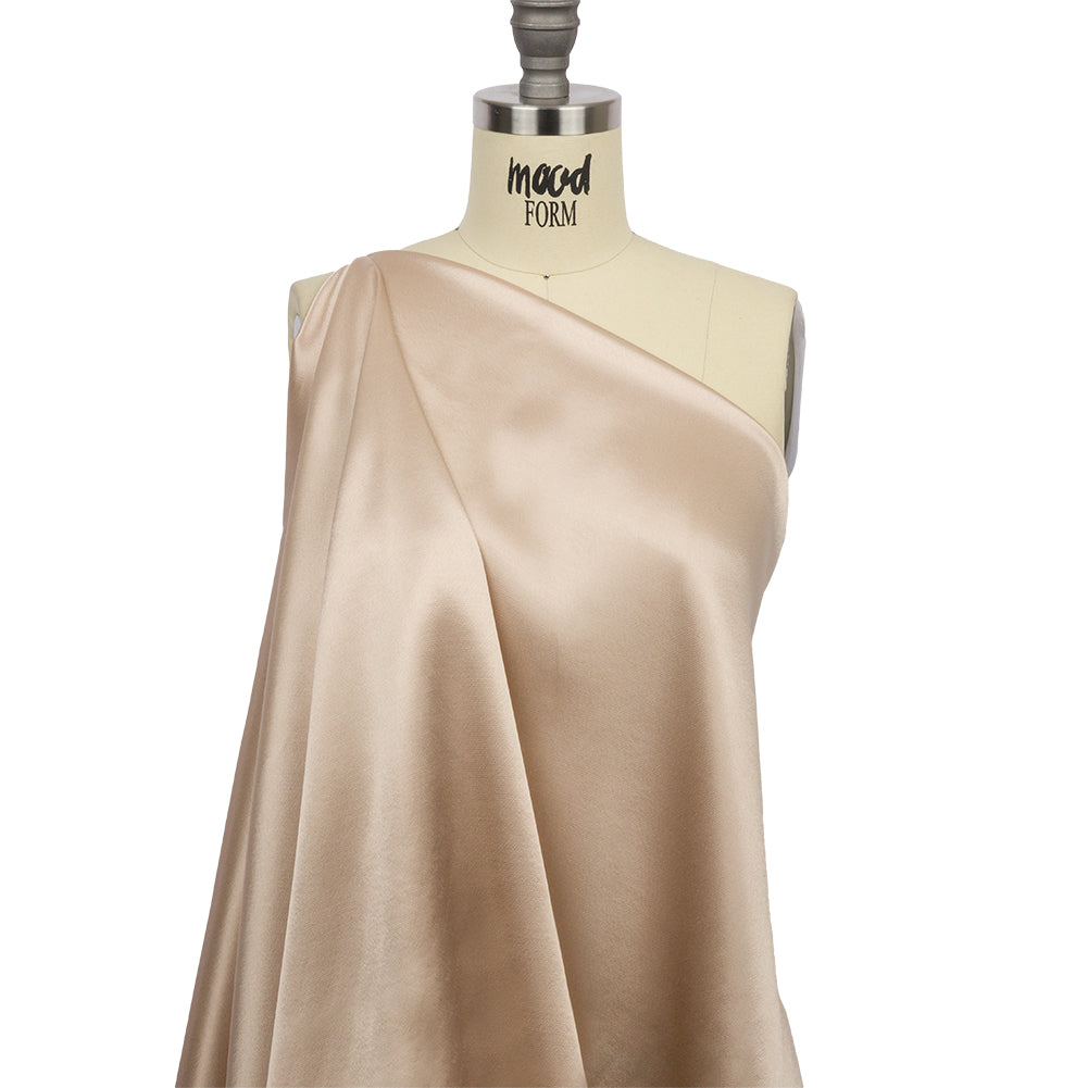 Sustainable Viscose Fluid Satin - Tan - Mood Exclusive Elliana Collection Sustainable Viscose Fluid Satin - Tan - Mood Exclusive Elliana Collection
