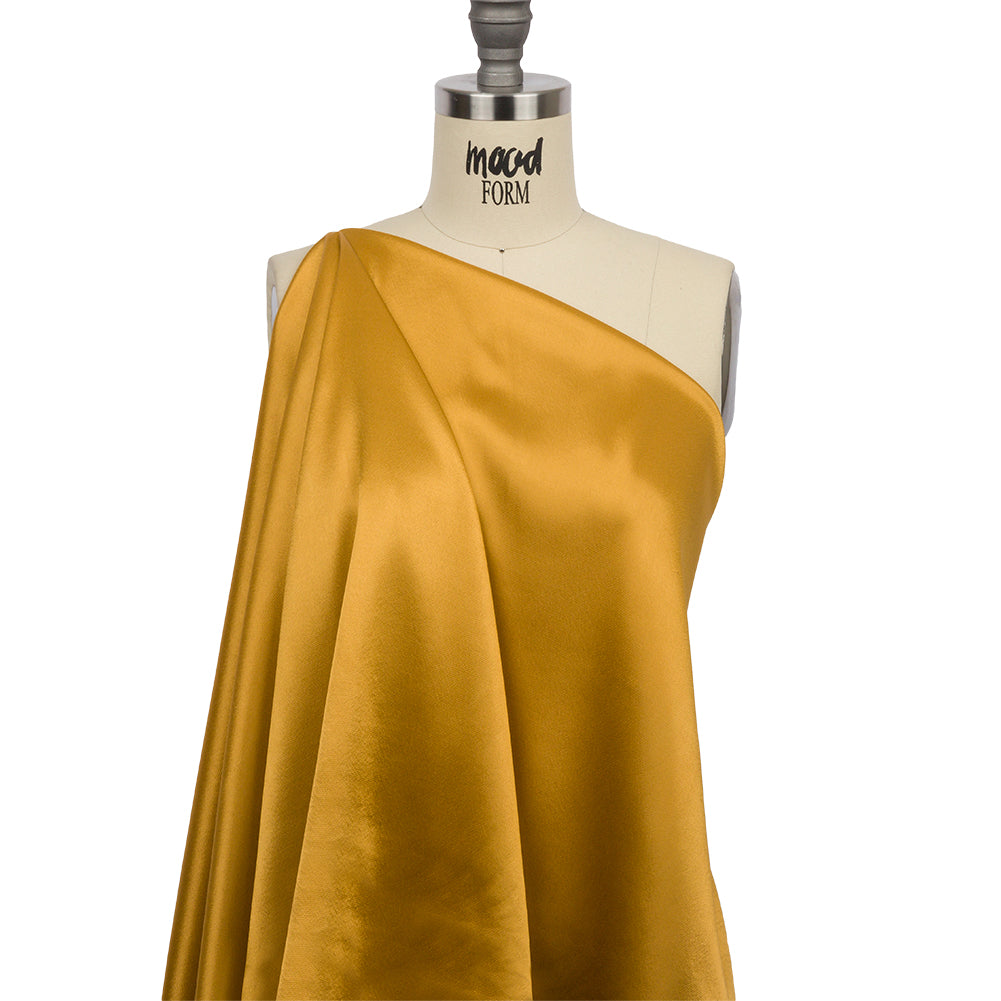 Sustainable Viscose Fluid Satin - Gold - Mood Exclusive Elliana Collection Sustainable Viscose Fluid Satin - Gold - Mood Exclusive Elliana Collection