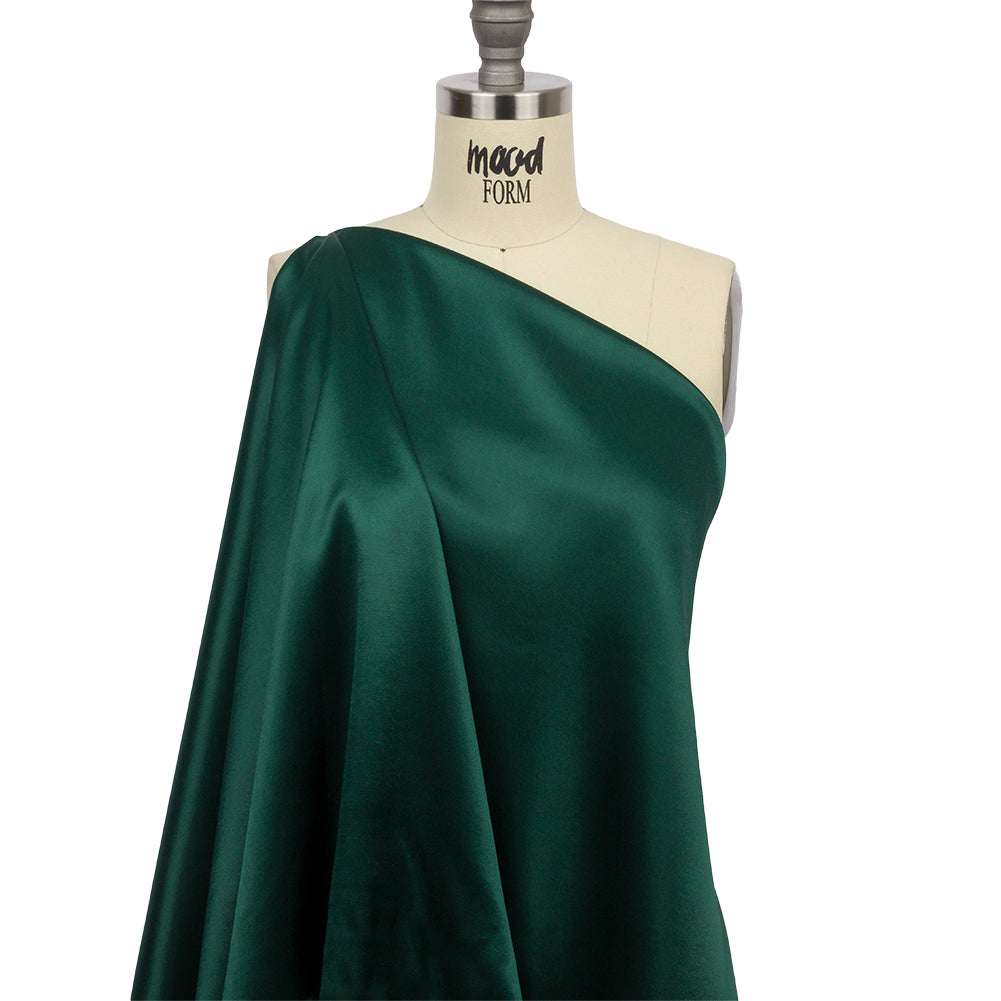 Sustainable Viscose Fluid Satin - Hunter Green - Mood Exclusive Elliana Collection - Drape Sustainable Viscose Fluid Satin - Hunter Green - Mood Exclusive Elliana Collection - Drape
