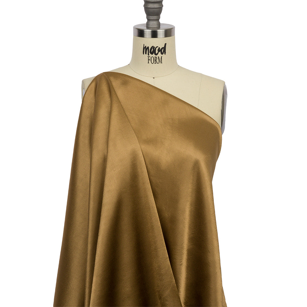 Sustainable Viscose Fluid Satin - Camel - Mood Exclusive Elliana Collection Sustainable Viscose Fluid Satin - Camel - Mood Exclusive Elliana Collection