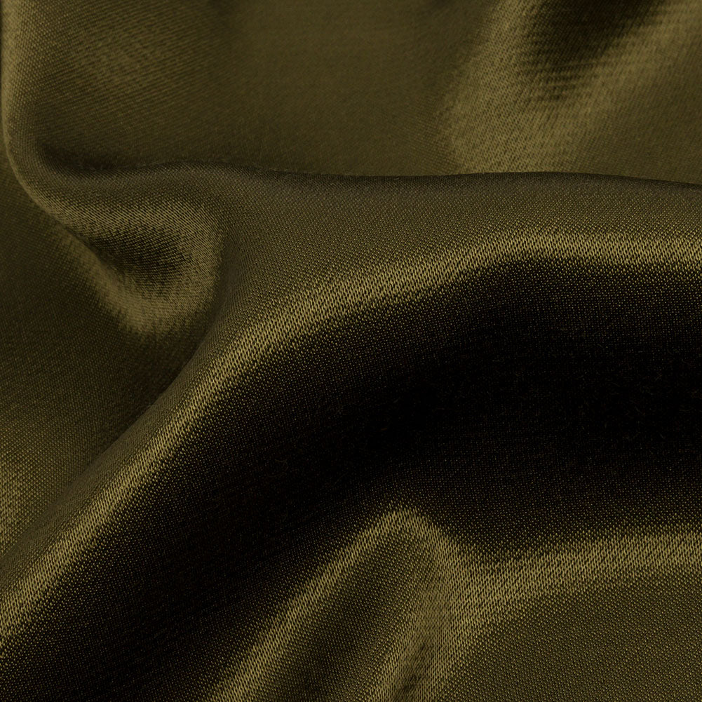 Sustainable Viscose Fluid Satin - Olive Green - Mood Exclusive Elliana Collection Sustainable Viscose Fluid Satin - Olive Green - Mood Exclusive Elliana Collection