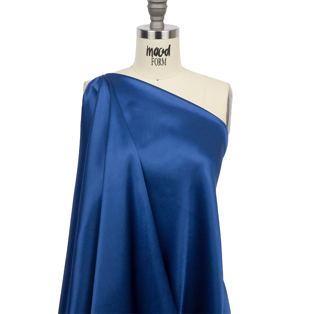Sustainable Viscose Fluid Satin - Cobalt Blue - Mood Exclusive Elliana Collection Sustainable Viscose Fluid Satin - Cobalt Blue - Mood Exclusive Elliana Collection