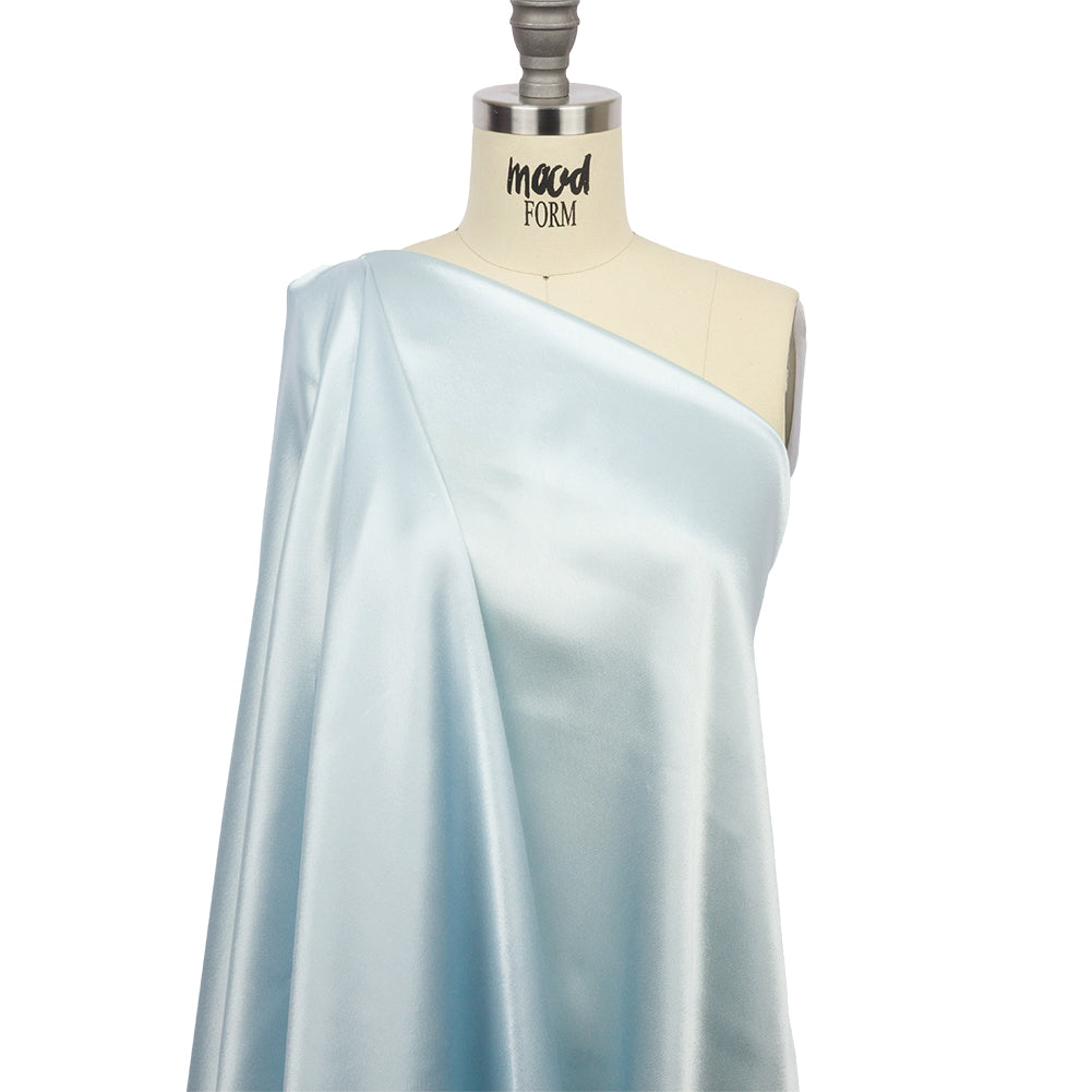 Sustainable Viscose Fluid Satin - Powder Blue - Mood Exclusive Elliana Collection