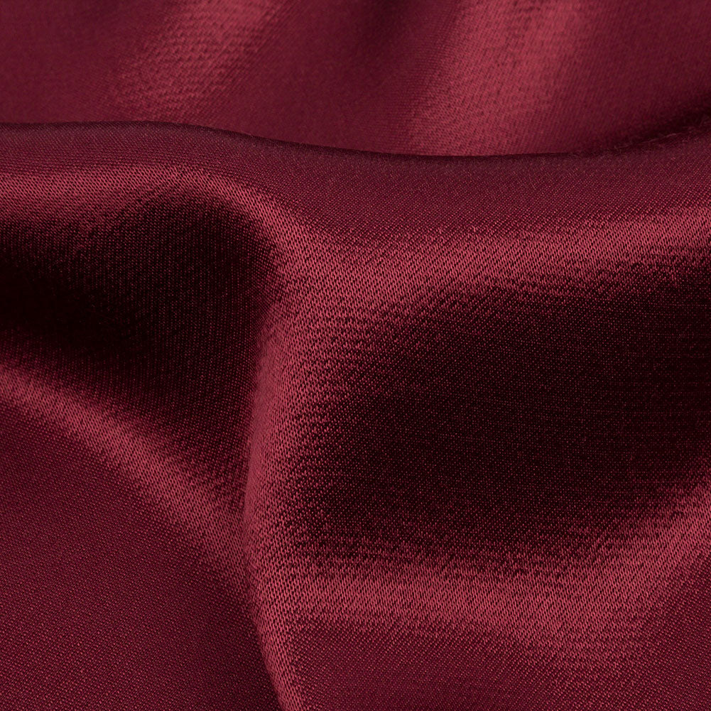 Sustainable Viscose Fluid Satin - Wine - Mood Exclusive Elliana Collection Sustainable Viscose Fluid Satin - Wine - Mood Exclusive Elliana Collection