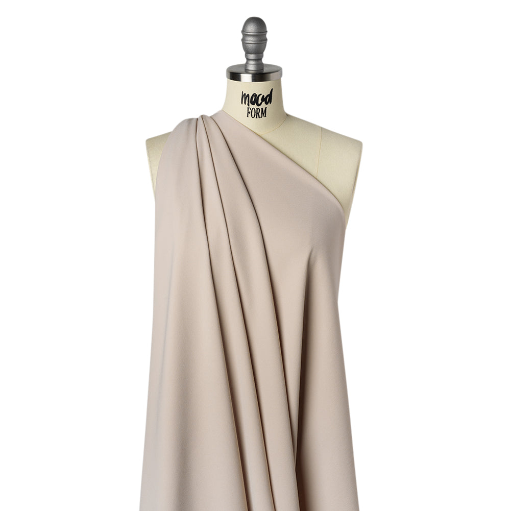 Luxe Recycled Polyester Crepe - Light Stone - Mood Exclusive Celastrina Collection - Drape Luxe Recycled Polyester Crepe - Light Stone - Mood Exclusive Celastrina Collection - Drape