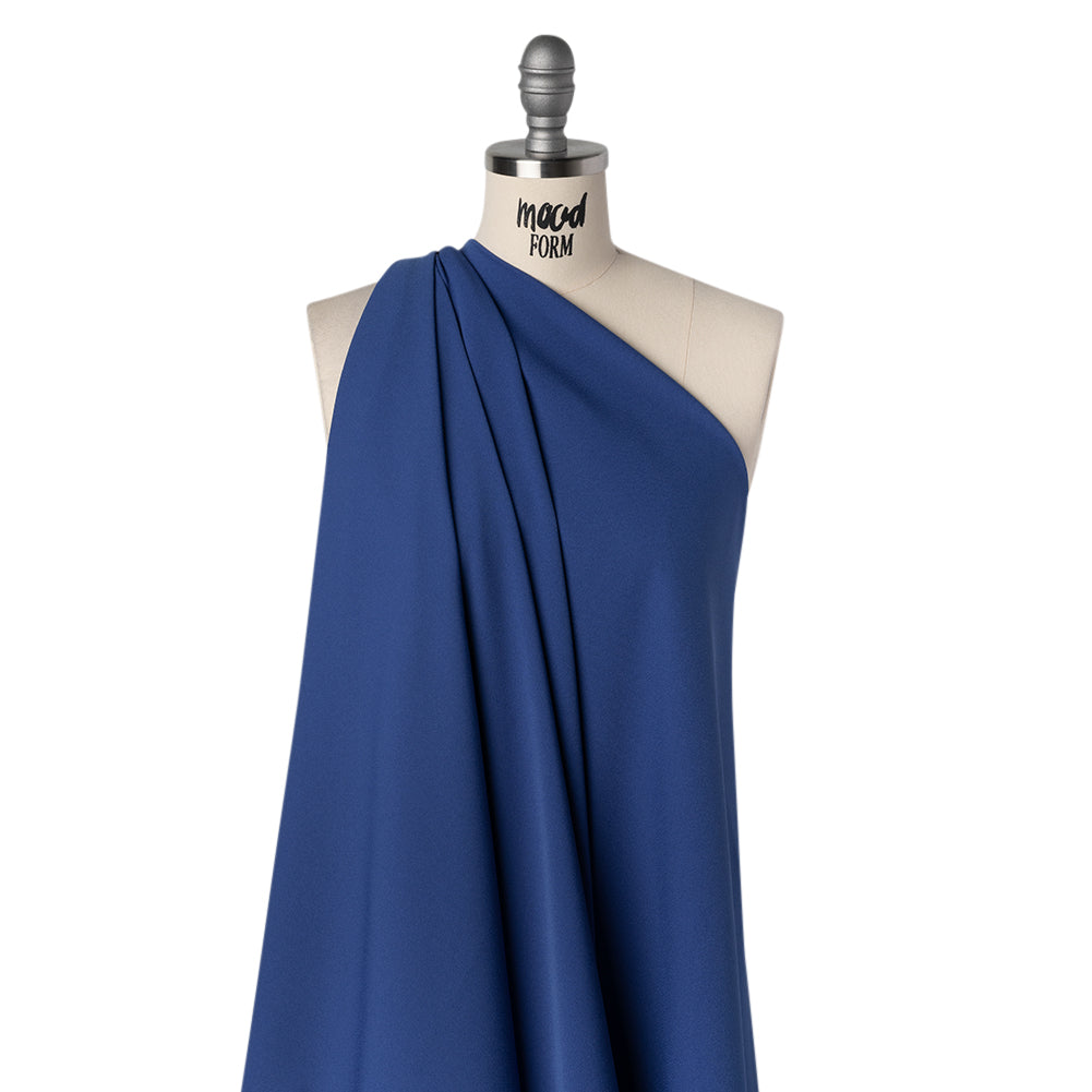 Luxe Recycled Polyester Crepe - Royal - Mood Exclusive Celastrina Collection - Drape Luxe Recycled Polyester Crepe - Royal - Mood Exclusive Celastrina Collection - Drape