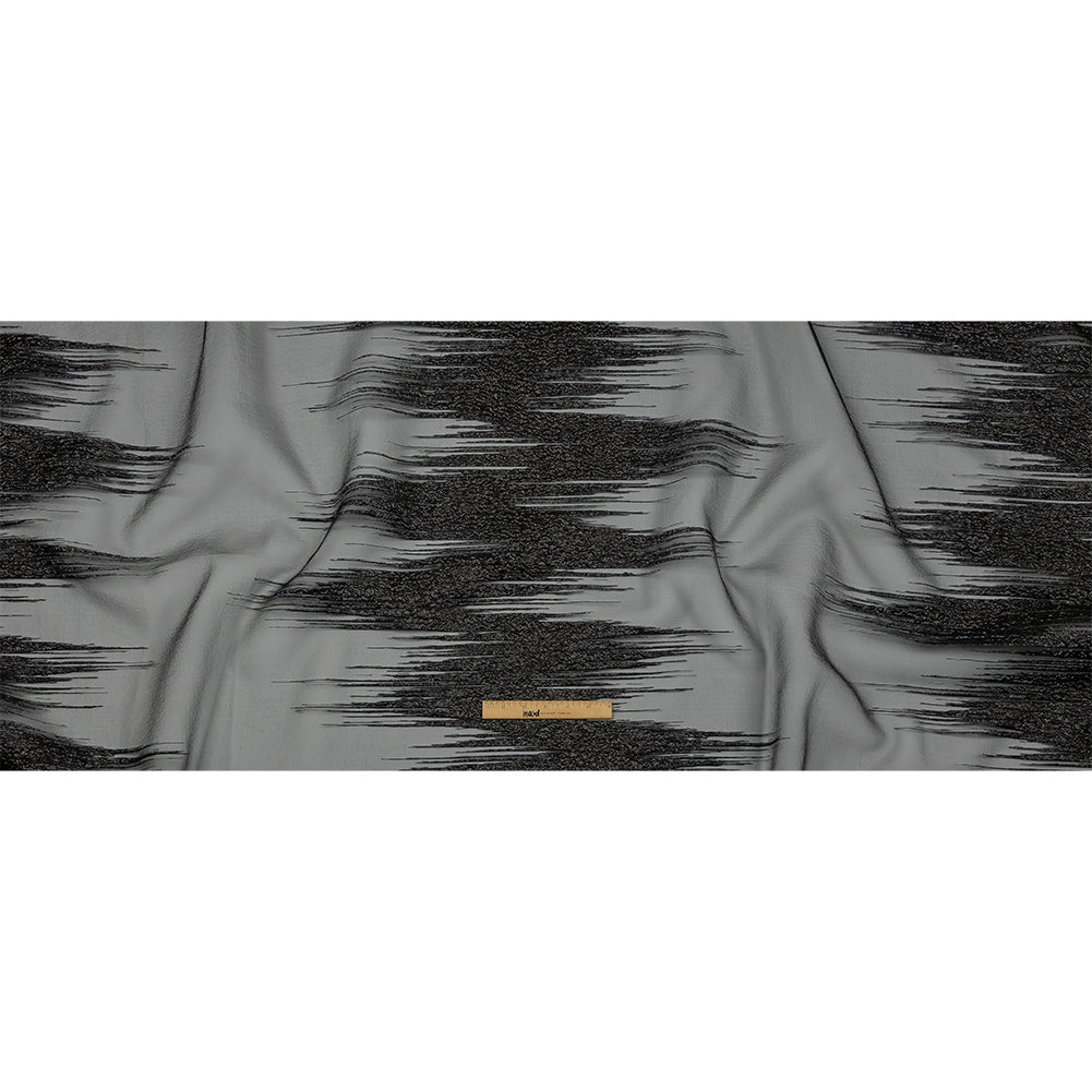 Metallic Black Sleek Streaks Luxury Burnout Brocade Metallic Black Sleek Streaks Luxury Burnout Brocade