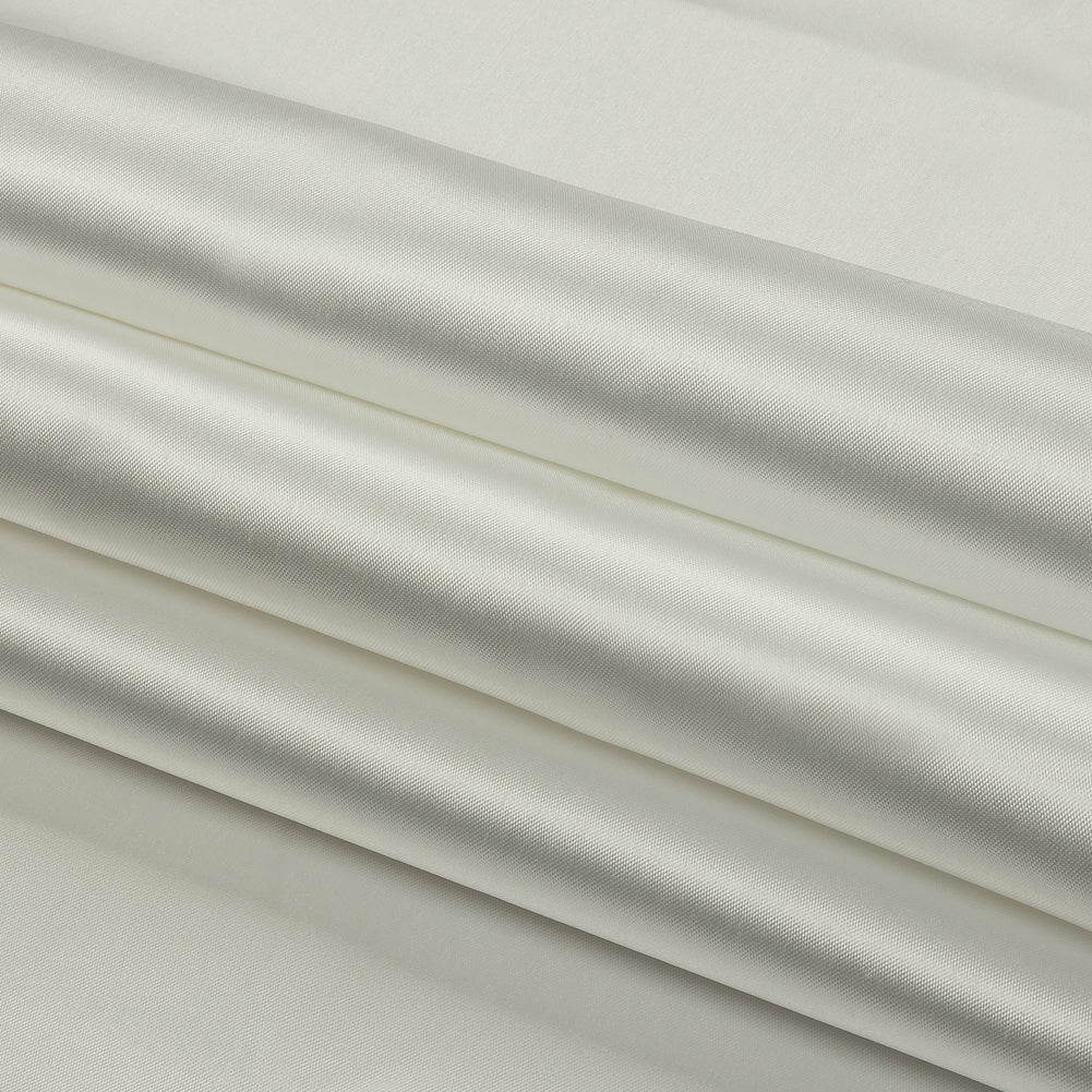 Olwyn Metallic White Double Faced Luxury Mikado - Folded Olwyn Metallic White Double Faced Luxury Mikado - Folded