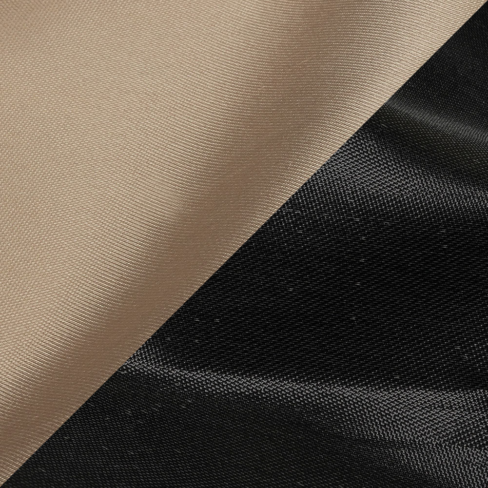 Olwyn Metallic Charcoal and Nude Double Faced Luxury Mikado - Detail Olwyn Metallic Charcoal and Nude Double Faced Luxury Mikado - Detail