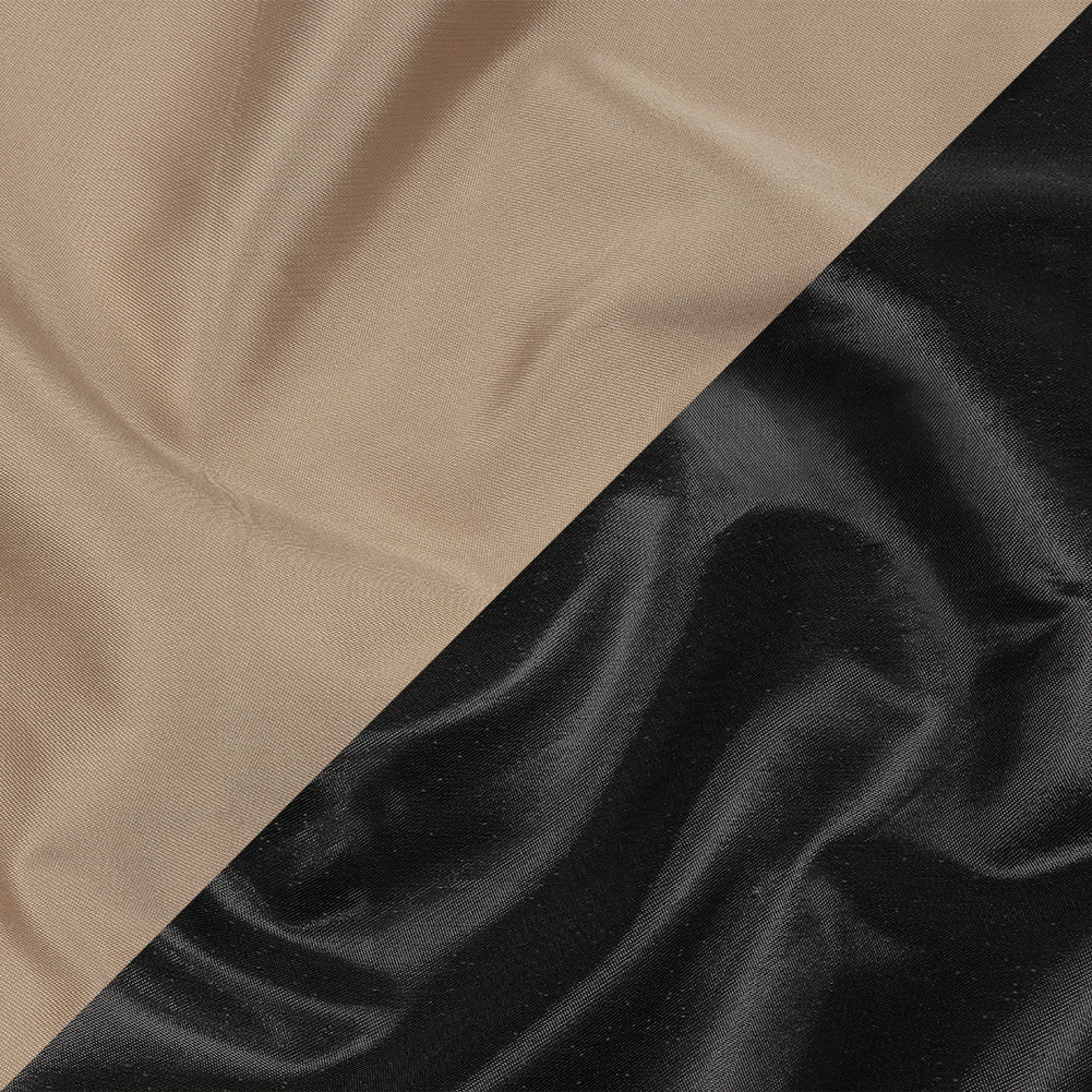Olwyn Metallic Charcoal and Nude Double Faced Luxury Mikado Olwyn Metallic Charcoal and Nude Double Faced Luxury Mikado