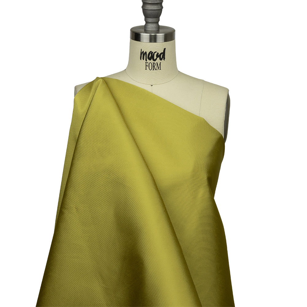 Olwyn Metallic Black and Yellow Double Faced Luxury Mikado Olwyn Metallic Black and Yellow Double Faced Luxury Mikado