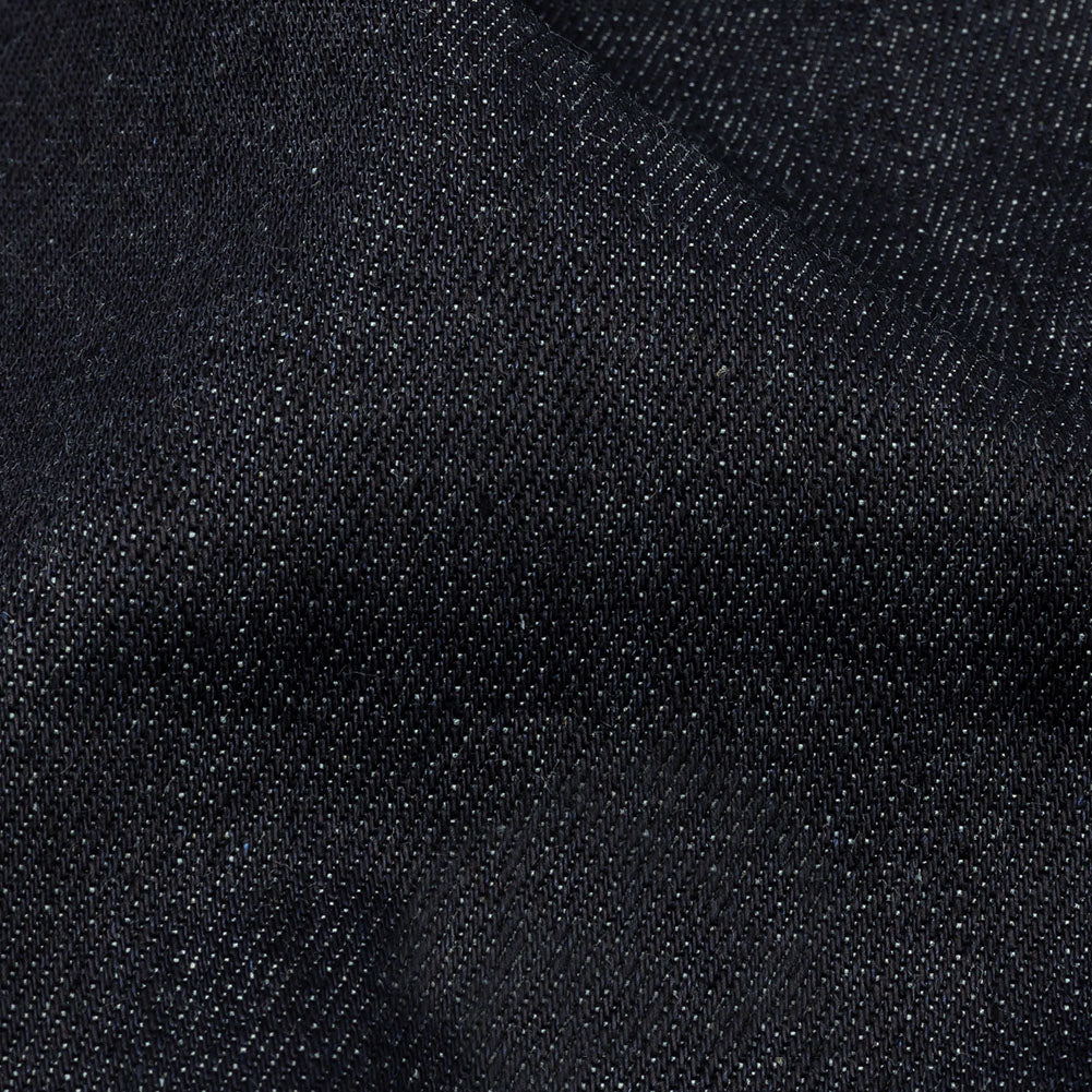 Italian Dark Indigo Cotton Twill Denim Detail Italian Dark Indigo Cotton Twill Denim Detail