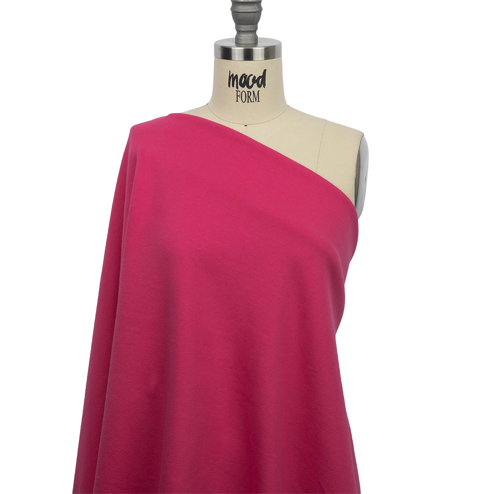 Hot Pink Cotton French Terry Drape Hot Pink Cotton French Terry Drape