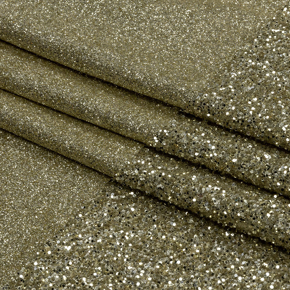 Double Faced Glitter Tulle - Champagne - Gala Collection Double Faced Glitter Tulle - Champagne - Gala Collection