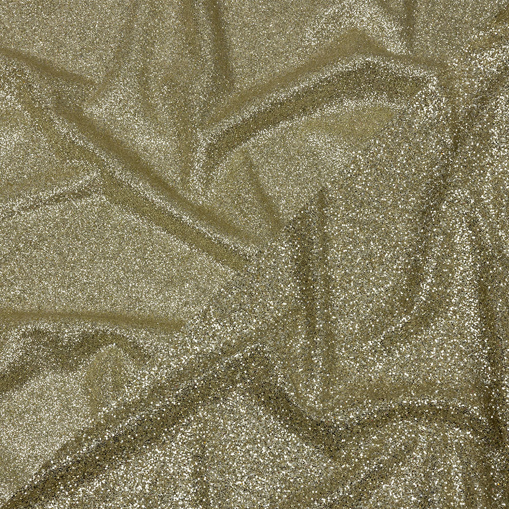 Double Faced Glitter Tulle - Champagne - Gala Collection Double Faced Glitter Tulle - Champagne - Gala Collection