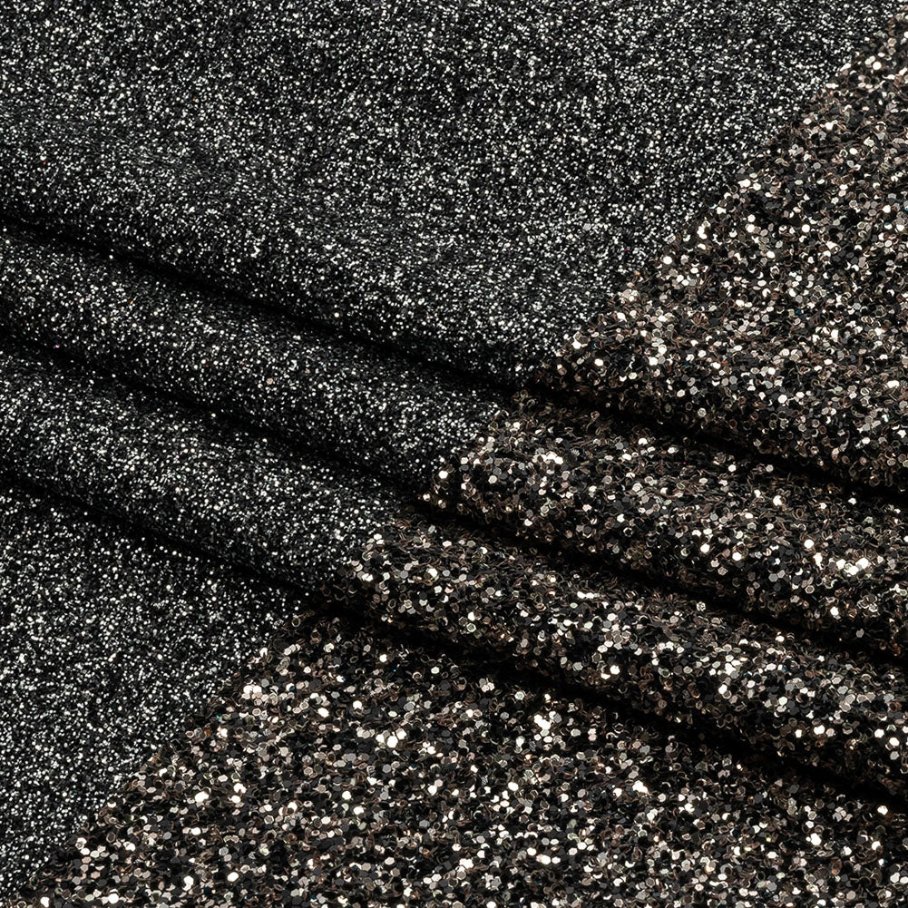 Double Faced Glitter Tulle - Black and Bronze - Gala Collection Double Faced Glitter Tulle - Black and Bronze - Gala Collection