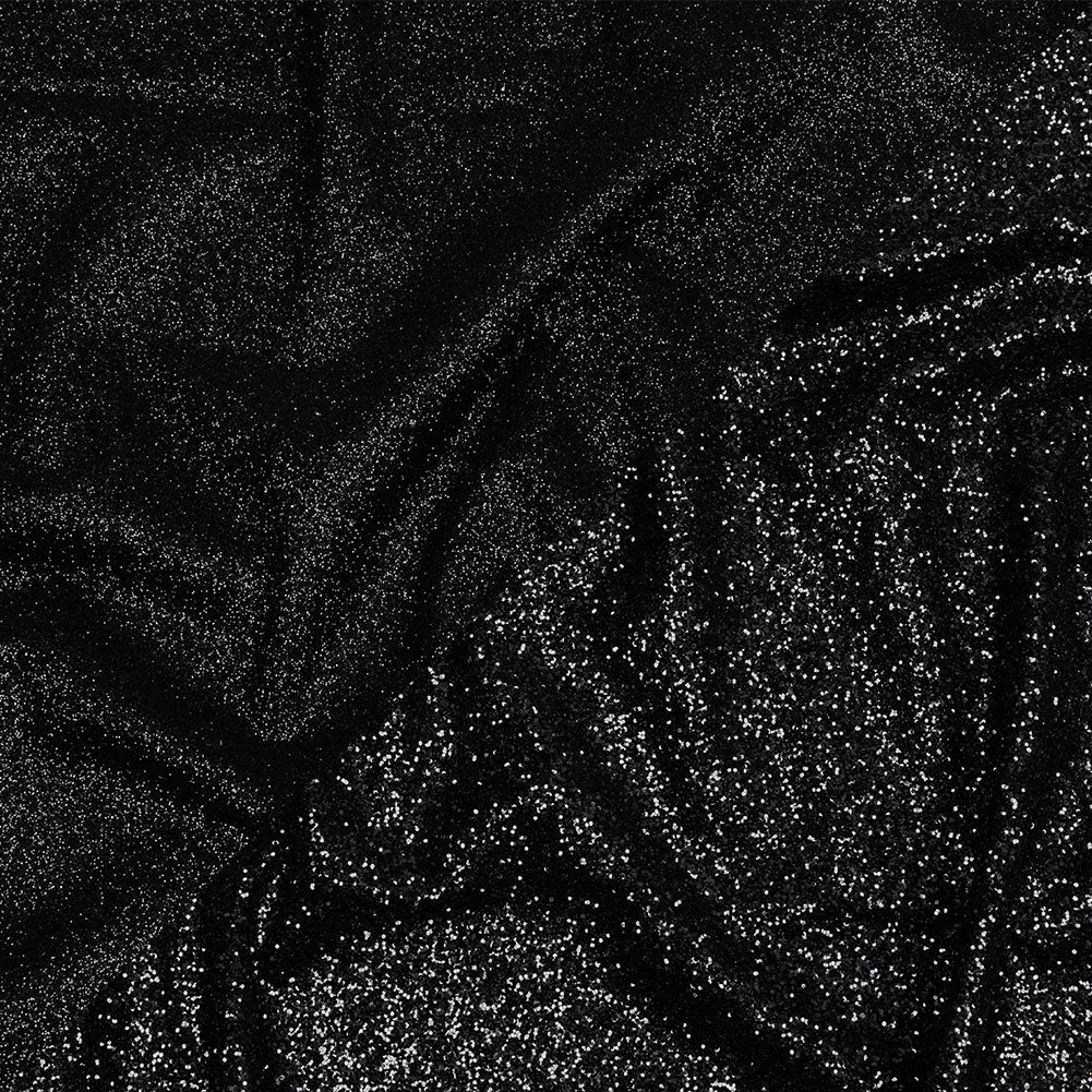 Double Faced Glitter Tulle - Black - Gala Collection Double Faced Glitter Tulle - Black - Gala Collection