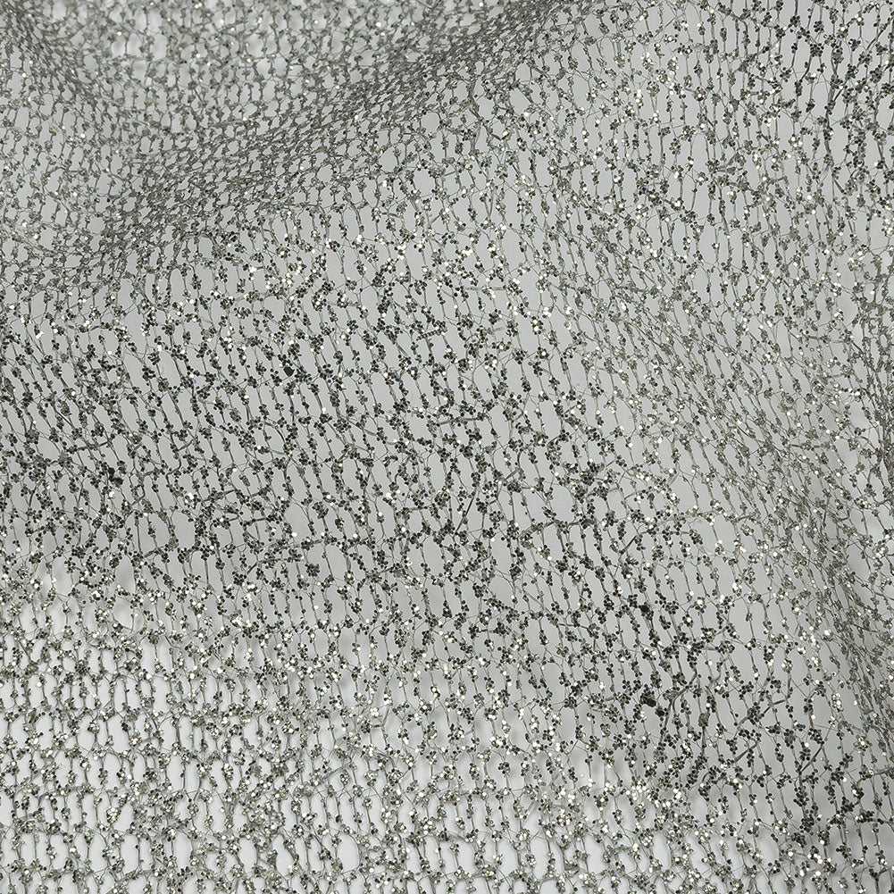 White and Silver Ombre Glitter Webbing White and Silver Ombre Glitter Webbing