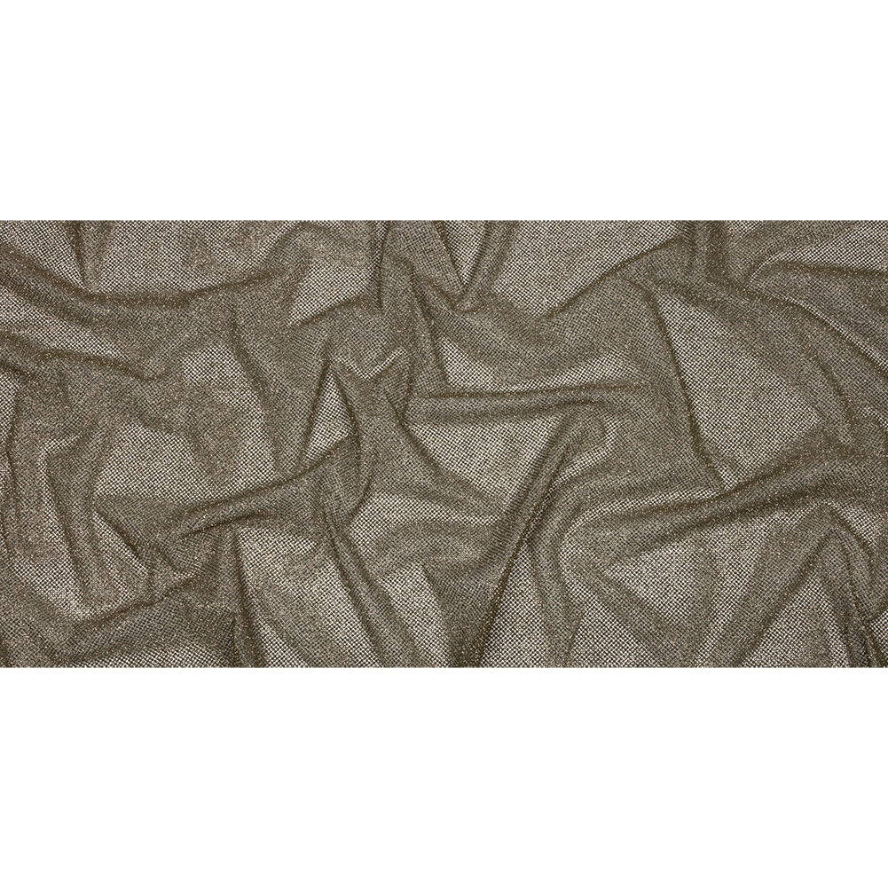 3D Puffy Glitter Tulle - Mink and Bronze Packed Polka Dots - Full 3D Puffy Glitter Tulle - Mink and Bronze Packed Polka Dots - Full